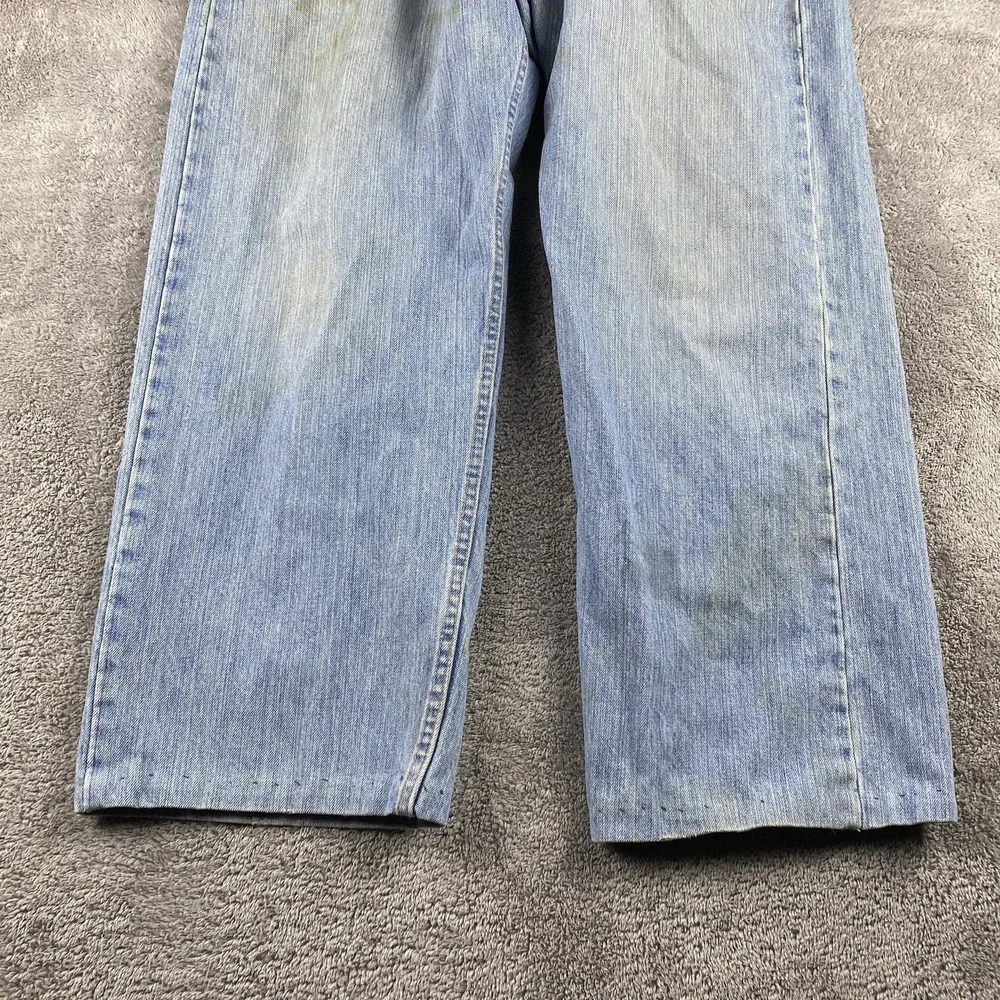 Levis 569 Loose Straight Fit Jeans‎ Mens 38x26.5 Blue Medium Wash Hemmed VTG
